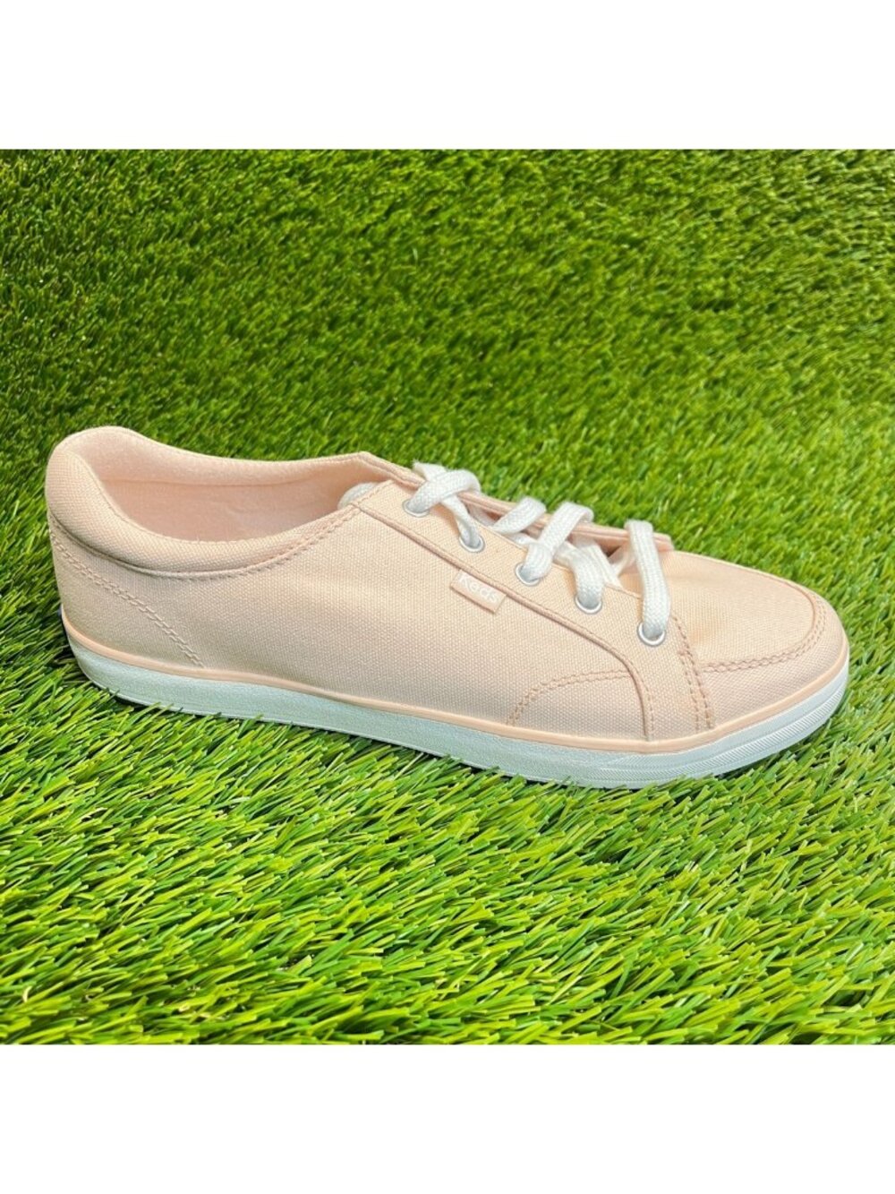 Keds Center II Womens Size 8.5 Pink White Athletic Walking Canvas Shoes Sneakers